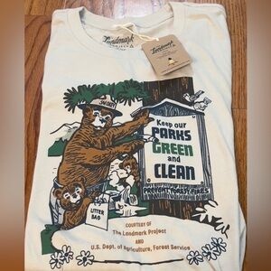 NWT Landmark Project Smoky Bear short sleeve tee size large